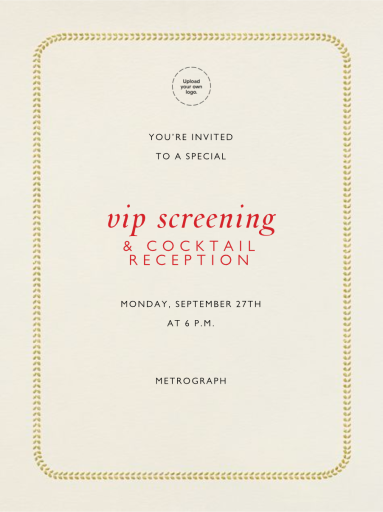 Leaf Inner Bevel Border - Business Event Invitation by Paperless Post