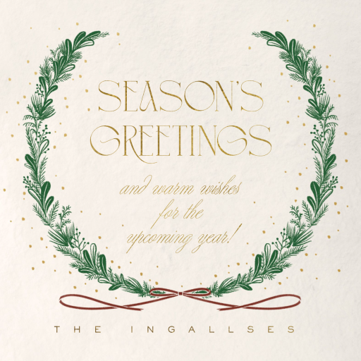 Snowy Sprigs - Holiday Card by Paperless Post