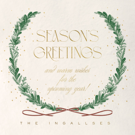 Snowy Sprigs - Christmas Card by Paperless Post
