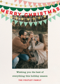 Holiday Streamers Photo - Holiday Card by Meri Meri