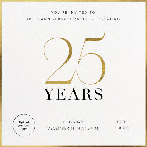 Gold Glimmer - Invitation by Paperless Post