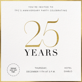 Gold Glimmer - Invitation by Paperless Post