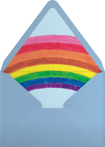 Colorful Chameleon Invitation Envelope