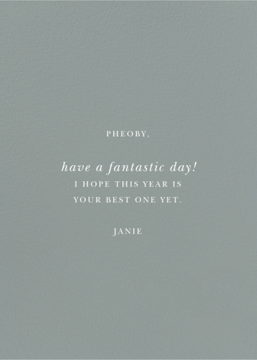 Music (Yelena Bryksenkova) - Birthday Card by Red Cap Cards - Back