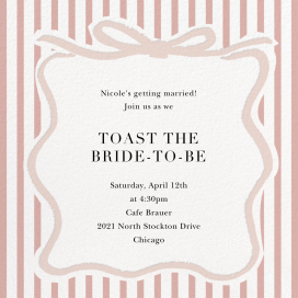 Coquette Ribbons - Bridal Shower Invitation by Sugar Paper