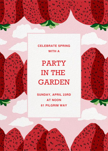 Mansikkavouret - BBQ Invitation by Marimekko