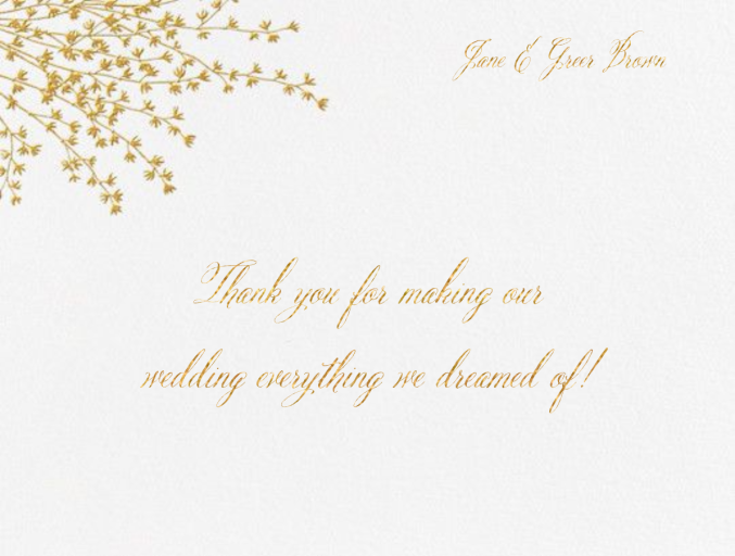 Forsythia Sprig - Stationery by Crane & Co.