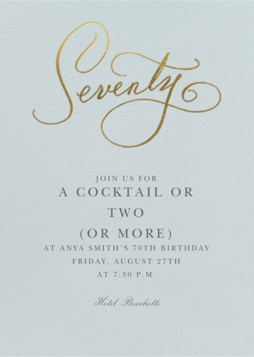 Milestone Manuscript - Birthday Invitation by Stephanie Fishwick