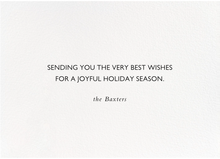 Stenciled Text Overlay (Photo) - Christmas Card by Paperless Post - Back