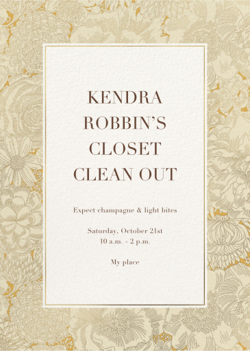 Heritage Blooms - Shopping Event Invitation by Liberty