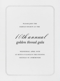 Leaf Inner Bevel Border - Gala Invitation by Paperless Post