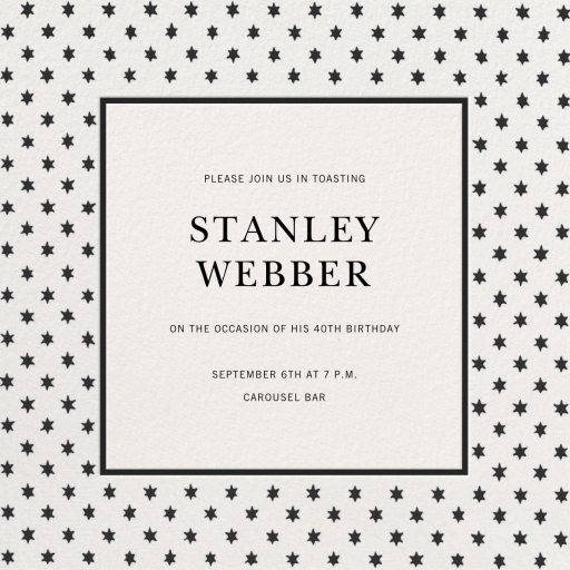 Berakhot - Birthday Invitation by Schumacher