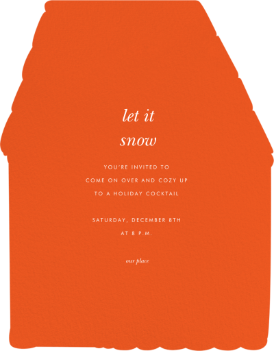 Gingerbread House - Holiday Party Invitation by Rifle Paper Co. - Back