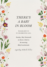 Fine Florets - Baby Shower Invitation by Oscar de la Renta