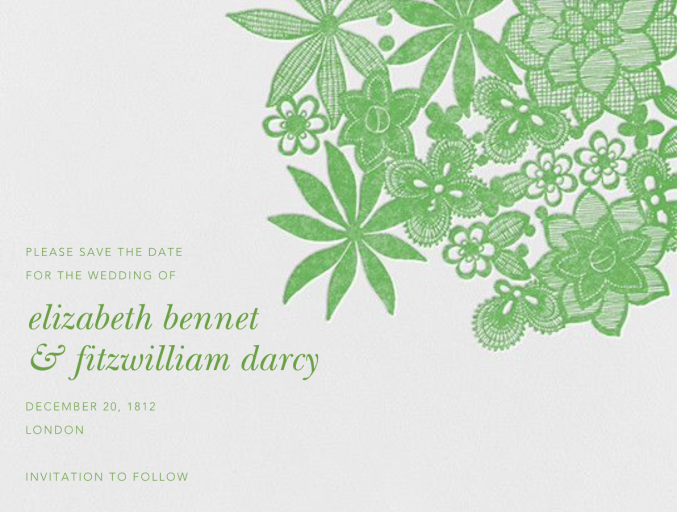 Floral Guipure (Save The Date) by Oscar de la Renta