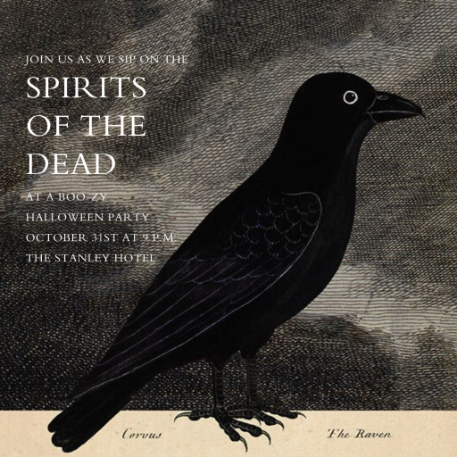 Raven - Halloween Invitation by John Derian