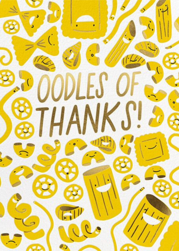 Oodles - Thank You - Thank You Card by Hello!Lucky