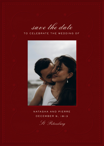 Embossed Scallop - Invitation by Paperless Post