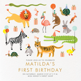 Animal House - First Birthday Invitation by Rifle Paper Co.