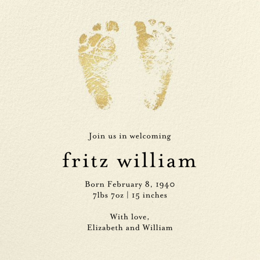 Footprints by Paper Source