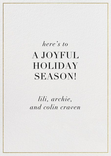 Fa Lalala La - Greeting Card by Paperless Post - Back