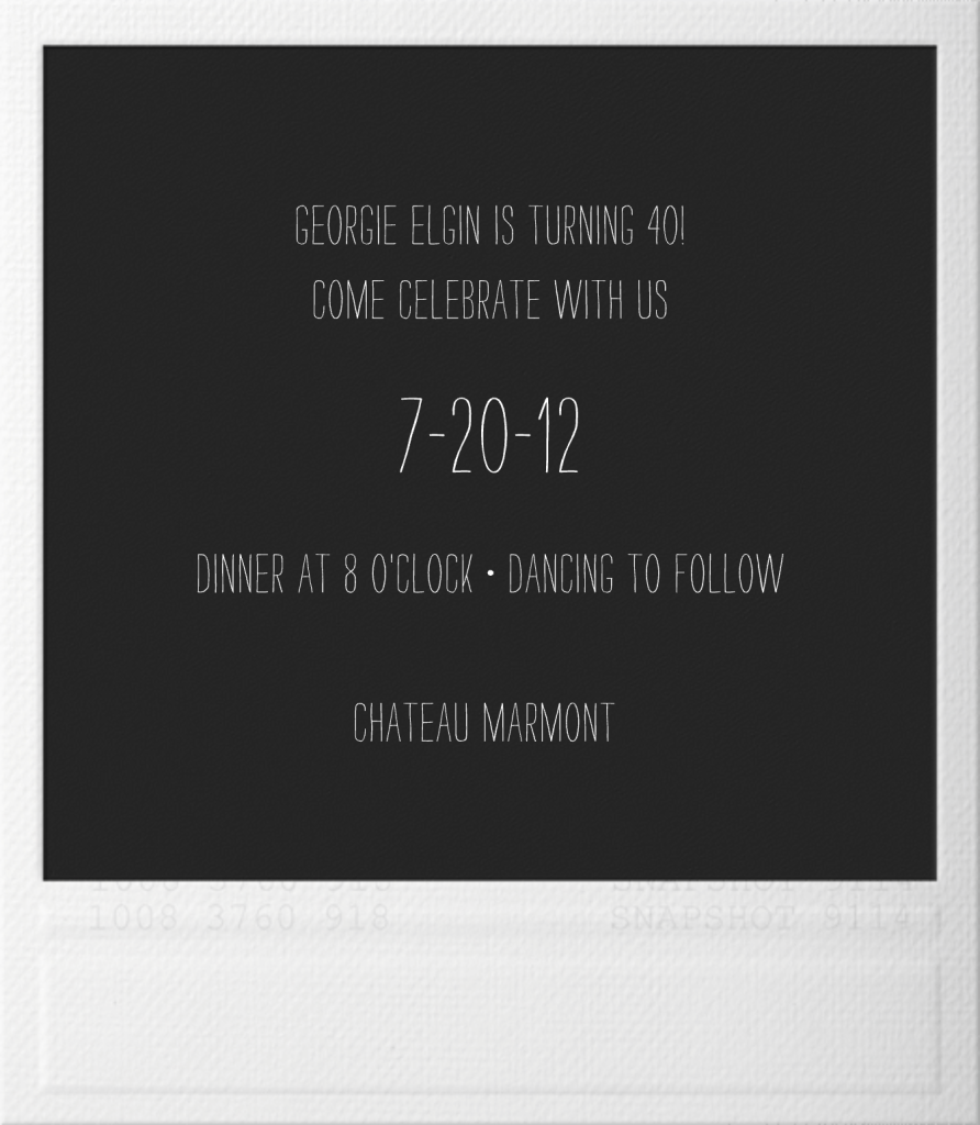 Snapshot Double Sided Send online instantly RSVP tracking