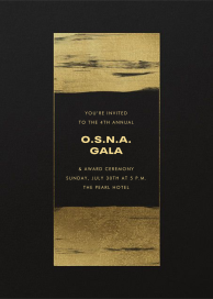 Gold Brushstroke by Paperless Post