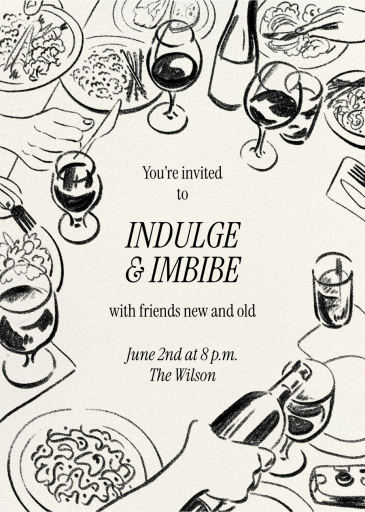 Table to Toast - Dinner Party Invitation by Paperless Post