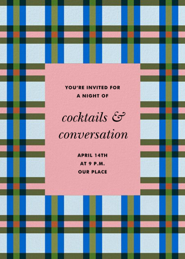 Power Plaid - Party Invitation by kate-spade-new-york