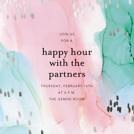 Watercolor Pastel - Party Invitation by Ashley G