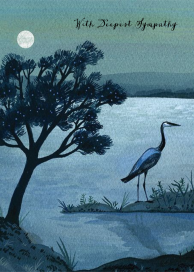 Blue Heron (Becca Stadtlander) - Greeting Card by Red Cap Cards
