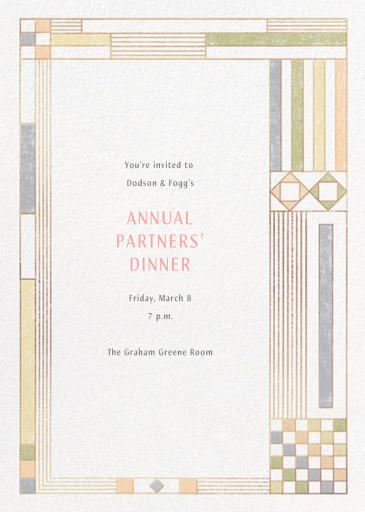 Deco Asymmetry - Corporate Reception Invitation by Paperless Post