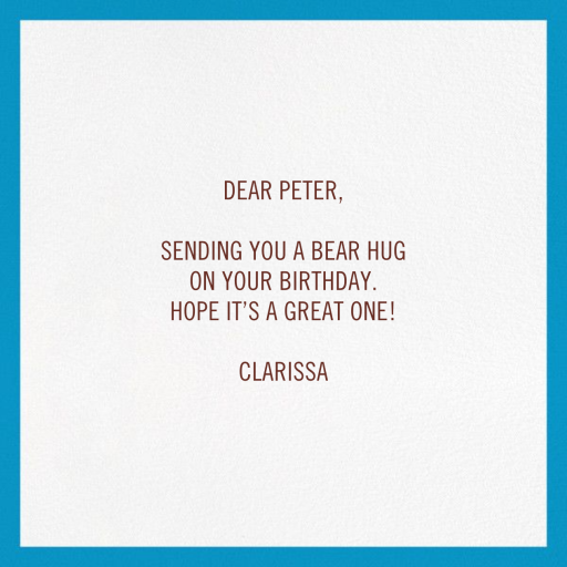 Grizzly Birthday - Birthday Card by Paperless Post - Back