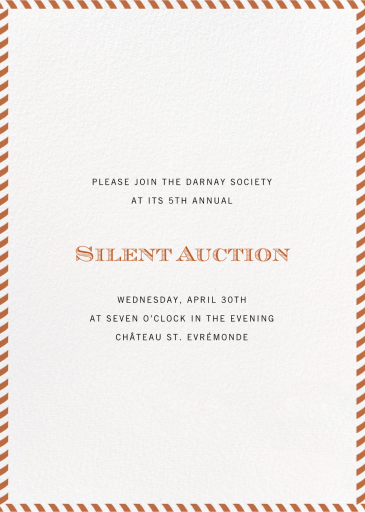Stripe Border - Fundraiser Invitation by Paperless Post