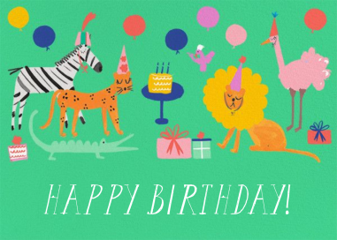 Wild Style (Horizontal) - Birthday Card by Mr. Boddington's Studio