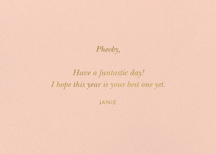 Rosé Birthday - Birthday Card by Rifle Paper Co. - Back