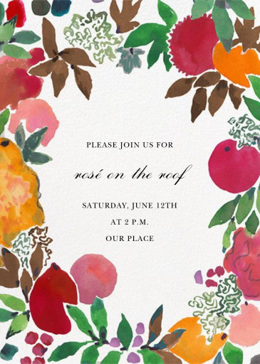 Grande Grenade - Spring Party Invitation by Happy Menocal