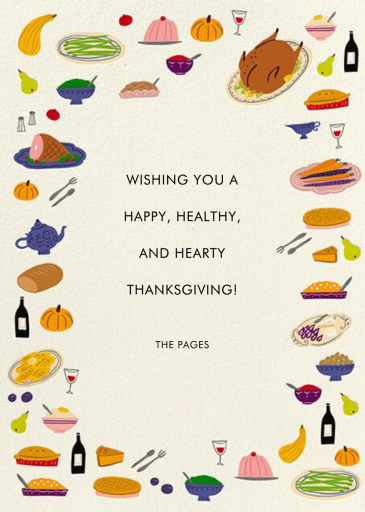 Overflowing Table - Greeting Card by Hello!Lucky