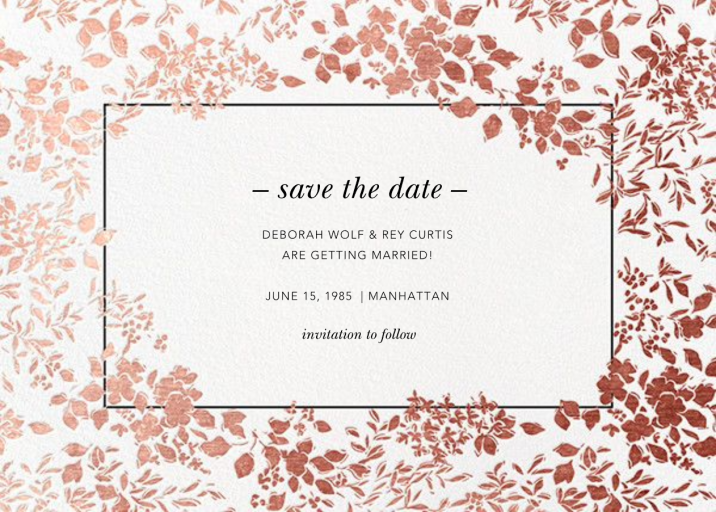 Richmond Park (Save the Date) - Save the Date by Oscar de la Renta