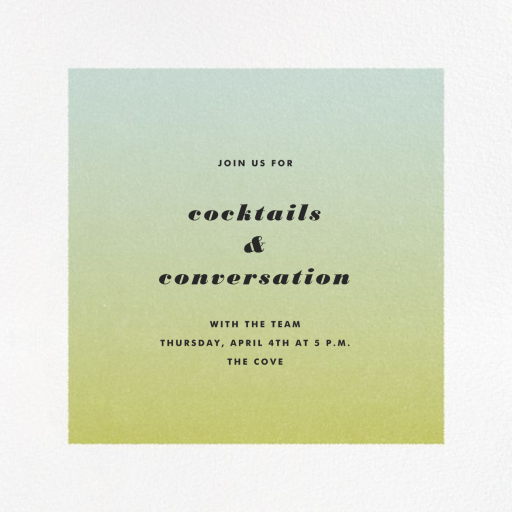 Gradient White Border - Cocktail Party Invitation by Paperless Post