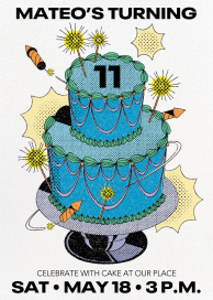 Cake Sparklers by Paperless Post