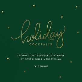 Holiday Curls - Holiday Party Invitation by Sugar Paper