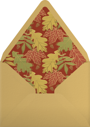 Foliage Thanks - Paperless Post Envelope