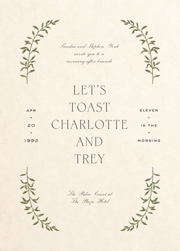 As Above - Wedding Brunch Invitation by Paperless Post