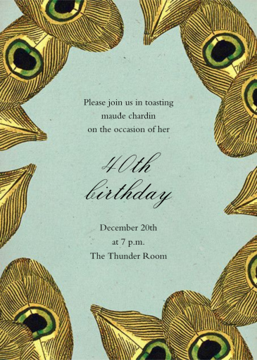 Peacock Plumage by John Derian