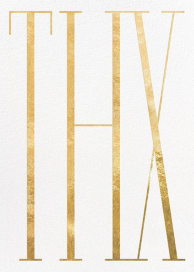 Giant Thx - Thank You Card by Paperless Post