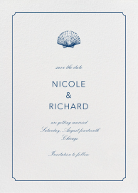 Indented Rounded Corners Tall - Save the Date by Paperless Post
