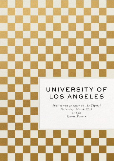 Checked by Paperless Post