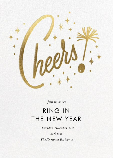 Googie Garnish - New Year's Eve Invitation by Paperless Post