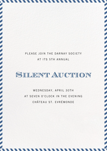 Stripe Border - Fundraiser Invitation by Paperless Post